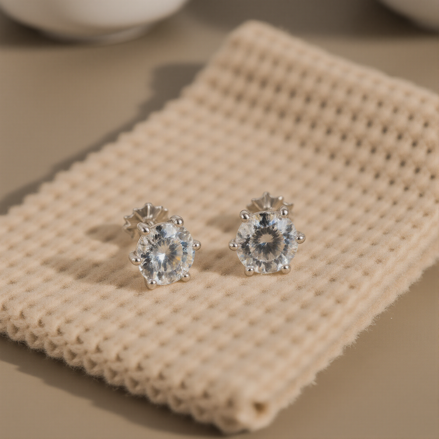 Astraea Moissanite Stud Earrings