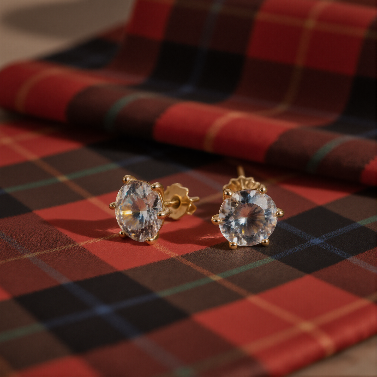 Astraea Moissanite Stud Earrings