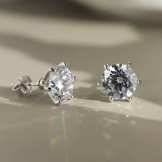 Astraea Moissanite Stud Earrings